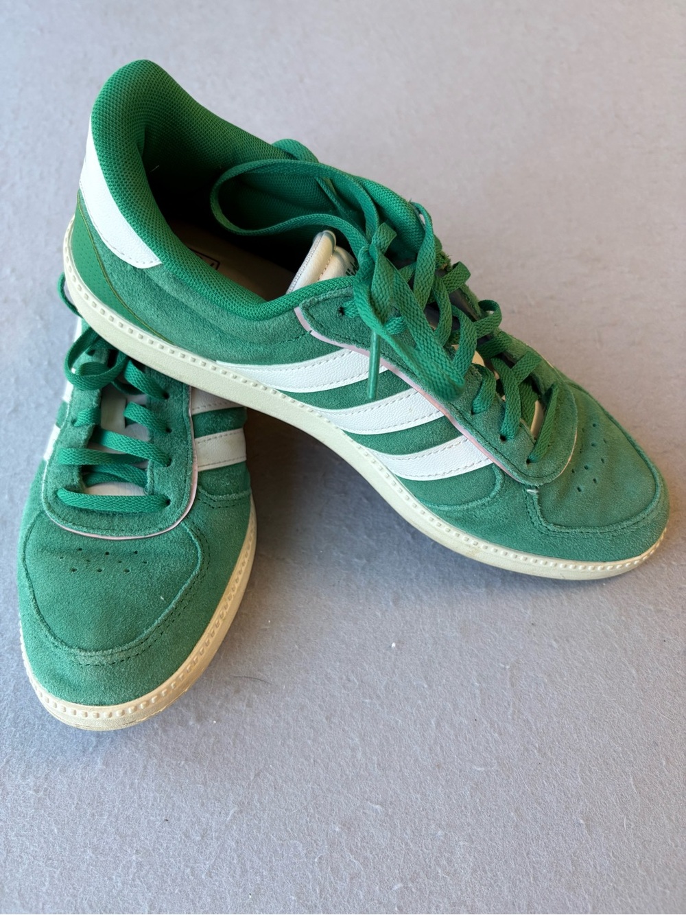 Adidas Breaknet Sleek Green White Women's Size 8 (fits like 8.5) - Picture 3 of 7